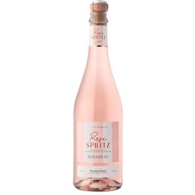 Mirabeau x Fever-Tree Rosé Spritz Crisp & Sparkling, French Rosé Wine with Raspberry and Orange Blossom Soda 8% ABV, 75cl Mirabeau x Fever-Tree Rosé Spritz Crisp & Sparkling, French Rosé Wine with Raspberry and Orange Blossom Soda 8% ABV, 75cl