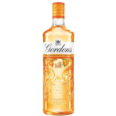 Gordon's Mediterranean Orange 37.5% vol 70cl Distilled Flavoured Gin Refreshing Zesty Orange Gin Ideal with Tonic Pairs the Classic Taste of with Oranges Gordon's Mediterranean Orange 37.5% vol 70cl Distilled Flavoured Gin Refreshing Zesty Orange Gin Ideal with Tonic Pairs the Classic Taste of with Oranges