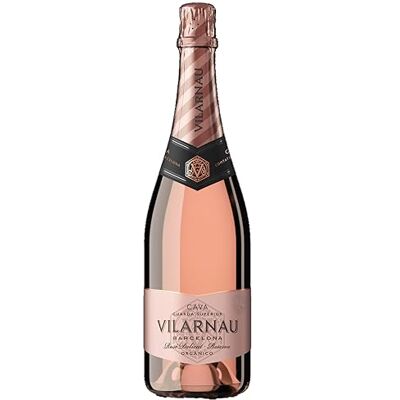 Vilarnau Brut Rose Reserva Organic Cava Vegan Spanish Sparkling Wine, 75cl Bottle Vilarnau Brut Rose Reserva Organic Cava Vegan Spanish Sparkling Wine, 75cl Bottle