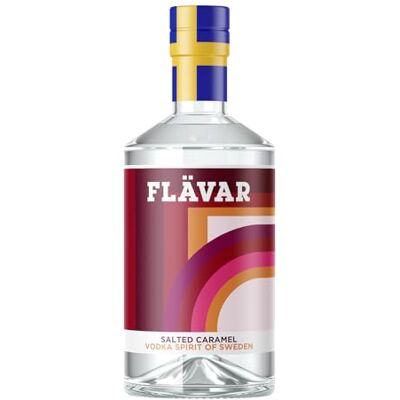 FLÄVAR Salted Caramel Vodka Schnapps, 70cl, 21% ABV. FLÄVAR Salted Caramel Vodka Schnapps, 70cl, 21% ABV.
