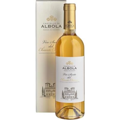 CASTELLO D'ALBOLA Castello di Albola Vin Santo del Chianti DOCG Dessert White Wine from Tuscany, Italy Malvasia del Chianti & Trebbiano Toscano Blend 50cl / 500ml, 16% ABV CASTELLO D'ALBOLA Castello di Albola Vin Santo del Chianti DOCG Dessert White Wine from Tuscany, Italy Malvasia del Chianti & Trebbiano Toscano Blend 50cl / 500ml, 16% ABV
