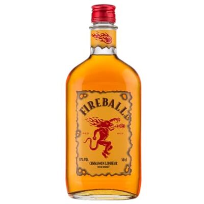 FIREBALL Cinnamon Whisky Liqueur, 50cl, 33% ABV, America's #1 Shot Brand FIREBALL Cinnamon Whisky Liqueur, 50cl, 33% ABV, America's #1 Shot Brand