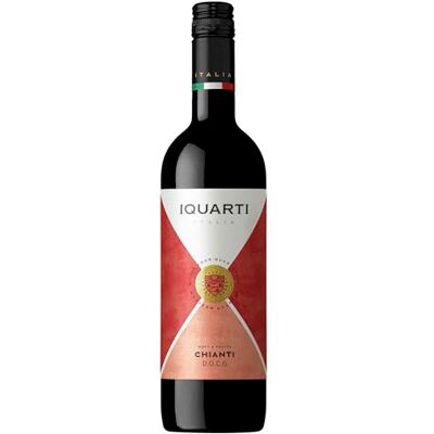 Iquarti Chianti Italian Still Red Wine from Tuscany DOCG, Italy- 100% Sangiovese Grapes 75cl / 750ml, 12.5% ABV Iquarti Chianti Italian Still Red Wine from Tuscany DOCG, Italy- 100% Sangiovese Grapes 75cl / 750ml, 12.5% ABV