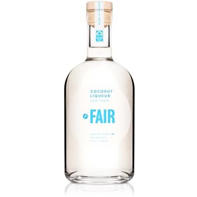 FAIR. FAIR Coconut 18% ABV 70cl Premium Fairtrade French Liqueur Fresh Tropical Spirit for Piña Coladas & Rum Cocktails Made in Cognac, France FAIR. FAIR Coconut 18% ABV 70cl Premium Fairtrade French Liqueur Fresh Tropical Spirit for Piña Coladas & Rum Cocktails Made in Cognac, France