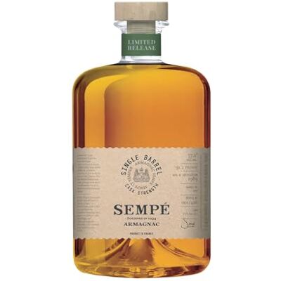 Sempé Single Barrel Bas Armagnac Brandy Cask Strength 2011-70cl, 51.4% ABV Enjoy Neat or in a Premium Cocktail Ideal Brandy Gifts for Men or Women Sempé Single Barrel Bas Armagnac Brandy Cask Strength 2011-70cl, 51.4% ABV Enjoy Neat or in a Premium Cocktail Ideal Brandy Gifts for Men or Women