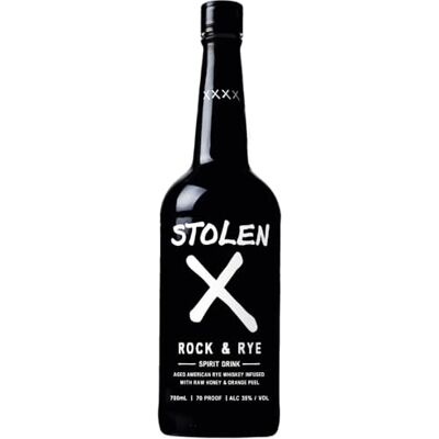 Stolen X Rock & Rye Whiskey Liqueur 70cl 35% ABV Stolen X Rock & Rye Whiskey Liqueur 70cl 35% ABV