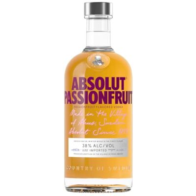 Absolut Passionfruit Flavoured Swedish Vodka, 70cl Absolut Passionfruit Flavoured Swedish Vodka, 70cl