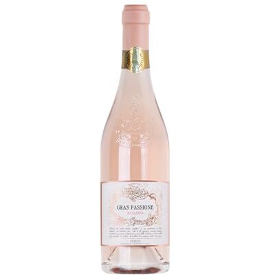 Gran Passione ROSATO VENETO IGT – Rosé Wine from Merlot Grapes – Delicate, Fruity, Floral & Fresh – Notes of Rose, Red Berries & Violet – 12,5% vol – 750 ml,Label may vary Gran Passione ROSATO VENETO IGT – Rosé Wine from Merlot Grapes – Delicate, Fruity, Floral & Fresh – Notes of Rose, Red Berries & Violet – 12,5% vol – 750 ml,Label may vary