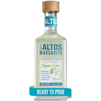 Olmeca Altos Tequila Ready to Serve Lime Margarita 75cl, 14.9% ABV, Bar-Quality Pre-Mixed Margarita Cocktail, Ready To Drink, Lime and Subtle Sweetness, Made from Award Winning Tequila Olmeca Altos Tequila Ready to Serve Lime Margarita 75cl, 14.9% ABV, Bar-Quality Pre-Mixed Margarita Cocktail, Ready To Drink, Lime and Subtle Sweetness, Made from Award Winning Tequila