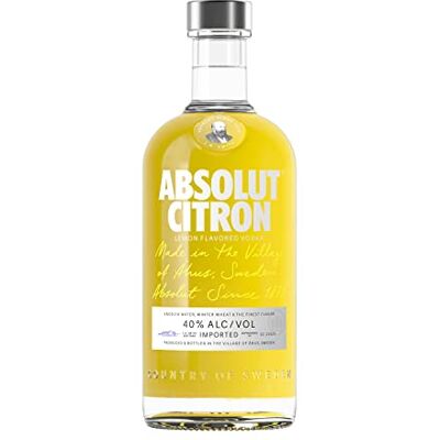 Absolut Citron Lemon-Flavored Vodka, 40% ABV, 70cl, Made in Southern Sweden, Award Winning Taste, Works Well for Cosmopolitan Cocktails Absolut Citron Lemon-Flavored Vodka, 40% ABV, 70cl, Made in Southern Sweden, Award Winning Taste, Works Well for Cosmopolitan Cocktails