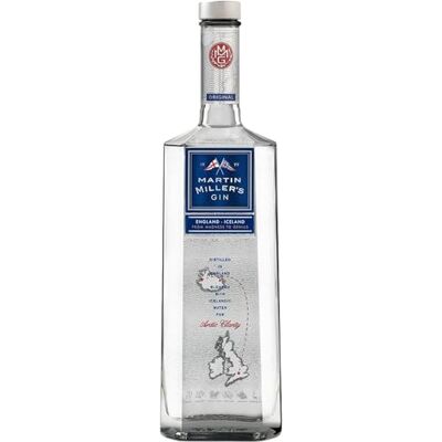 Martin Millers Original Gin Super Premium Gin, Icelandic water, Distilled in England 40 percent ABV 70cl Bottle (0.7L) Martin Millers Original Gin Super Premium Gin, Icelandic water, Distilled in England 40 percent ABV 70cl Bottle (0.7L)