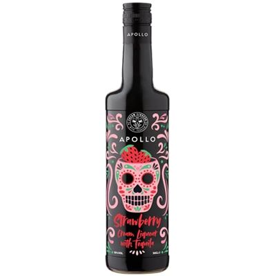 Apollo Strawberry Cream Liqueur with Tequila and Double Cream, 50cl, 15% ABV — Creamy Strawberry Flavour for Cocktails, Dessert Garnishes, Home Bar Apollo Strawberry Cream Liqueur with Tequila and Double Cream, 50cl, 15% ABV — Creamy Strawberry Flavour for Cocktails, Dessert Garnishes, Home Bar