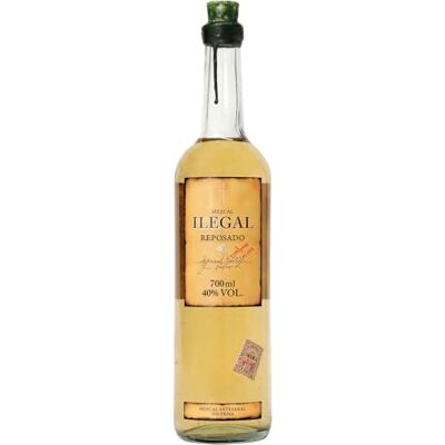 Ilegal Reposado Mezcal, 100% Espadin Agave, 40%ABV, 70cl Double-Distilled, Smoky & Smooth, Aged in Ex-Bourbon Barrels, 40%Abv, Premium Gift, Cocktails or Sipping, 700ml Ilegal Reposado Mezcal, 100% Espadin Agave, 40%ABV, 70cl Double-Distilled, Smoky & Smooth, Aged in Ex-Bourbon Barrels, 40%Abv, Premium Gift, Cocktails or Sipping, 700ml