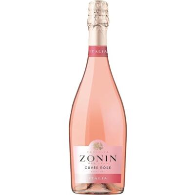 ZONIN Cuvée Rosé Spumante Brut Italian Sparkling Rosé Wine from the Veneto Region, Italy Blend of Garganega, Trebbiano, Chardonnay, Merlot, Pinot Noir & Raboso Grapes 75cl / 750ml, 11% ABV ZONIN Cuvée Rosé Spumante Brut Italian Sparkling Rosé Wine from the Veneto Region, Italy Blend of Garganega, Trebbiano, Chardonnay, Merlot, Pinot Noir & Raboso Grapes 75cl / 750ml, 11% ABV