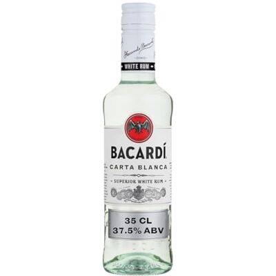 Bacardi Carta Blanca Superior White Rum 350ml / 35cl, 37.5% ABV Iconic Caribbean Rum Perfect for Mixing and Cocktails Bacardi Carta Blanca Superior White Rum 350ml / 35cl, 37.5% ABV Iconic Caribbean Rum Perfect for Mixing and Cocktails