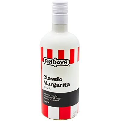 Fridays Classic Margarita Pre-Mixed Cocktail Ready To Drink Margarita Bottle With Tequila And Lime 70cl 15% ABV Margarita Mix Perfect Party Drink For All Occasions Fridays Classic Margarita Pre-Mixed Cocktail Ready To Drink Margarita Bottle With Tequila And Lime 70cl 15% ABV Margarita Mix Perfect Party Drink For All Occasions