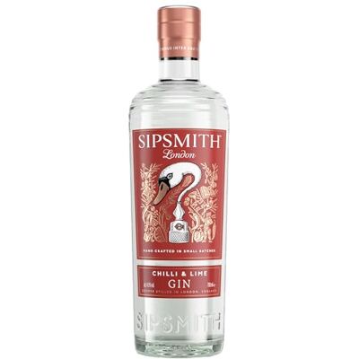 Sipsmith Chilli & Lime Gin 700ml 41.9% ABV Handcrafted Made in London Made with Chillis & Lime Sipsmith Chilli & Lime Gin 700ml 41.9% ABV Handcrafted Made in London Made with Chillis & Lime