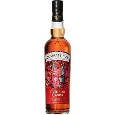 Compass Box Crimson Casks Blended Malt Scotch Whisky 46% ABV 1 x 70cl Bottle Non-Chill Filtered Natural Colour Chocolate, Spice & Fruit Flavours Whiskymakers of Scotland Compass Box Crimson Casks Blended Malt Scotch Whisky 46% ABV 1 x 70cl Bottle Non-Chill Filtered Natural Colour Chocolate, Spice & Fruit Flavours Whiskymakers of Scotland