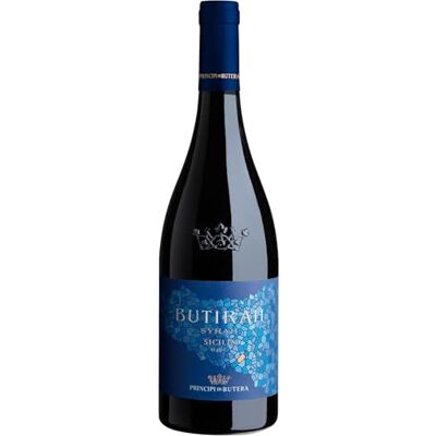 PRINCIPI DI BUTERA Butirah Syrah Sicilia DOC 2019 Vintage Italian Still Red Wine from Sicily, Italy 100% Sicilian Syrah (Shiraz) grapes 75cl / 750ml, 14% ABV PRINCIPI DI BUTERA Butirah Syrah Sicilia DOC 2019 Vintage Italian Still Red Wine from Sicily, Italy 100% Sicilian Syrah (Shiraz) grapes 75cl / 750ml, 14% ABV