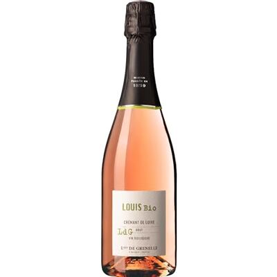 Louis de Grenelle Cabernet Franc Chenin Blanc Crémant de Loire Rosé, 750ml, Sparkling Wine, Organic, Vegan, 12.5% ABV, France, Bottle Louis de Grenelle Cabernet Franc Chenin Blanc Crémant de Loire Rosé, 750ml, Sparkling Wine, Organic, Vegan, 12.5% ABV, France, Bottle