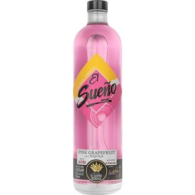 El Sueño : Pink Grapefruit Tequila, Enjoy Mixed & in Cocktails, 70cl, 25% ABV El Sueño : Pink Grapefruit Tequila, Enjoy Mixed & in Cocktails, 70cl, 25% ABV