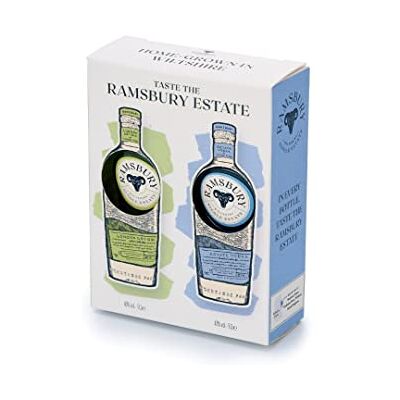 RAMSBURY Taste the Estate Miniature Gift Set Award-Winning Single Estate Gin 5cl, 40% ABV Award-Winning Single Estate Vodka 5cl, 43% ABV- Distilled in Wiltshire- Gifting Set RAMSBURY Taste the Estate Miniature Gift Set Award-Winning Single Estate Gin 5cl, 40% ABV Award-Winning Single Estate Vodka 5cl, 43% ABV- Distilled in Wiltshire- Gifting Set