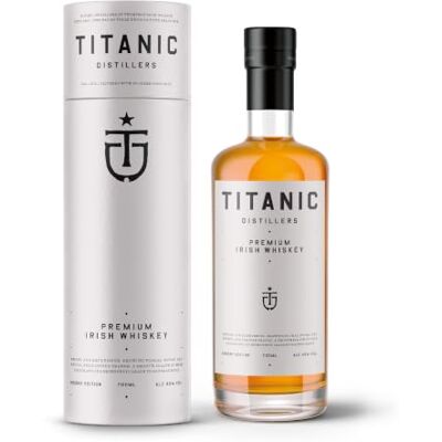 Titanic Distillers Premium Irish Whiskey Sherry Edition, 700ml, 40% ABV Sherry Cask Finished Irish Whiskey Luxury Spirit Gift for Men and Women Titanic Distillers Premium Irish Whiskey Sherry Edition, 700ml, 40% ABV Sherry Cask Finished Irish Whiskey Luxury Spirit Gift for Men and Women