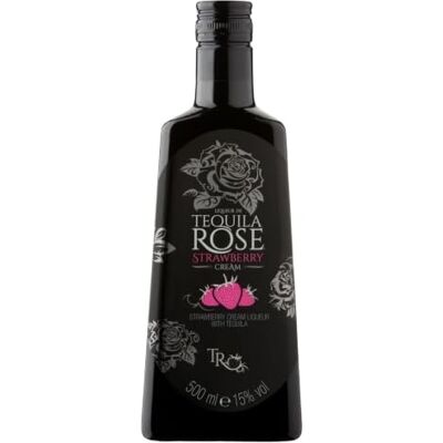 Tequila Rose Strawberry Cream Liqueur, 500ml Premium Mexican Tequila with Real Dairy Cream, Best Served Chilled, Ideal for Tequila Cocktails, for Gifts Tequila Rose Strawberry Cream Liqueur, 500ml Premium Mexican Tequila with Real Dairy Cream, Best Served Chilled, Ideal for Tequila Cocktails, for Gifts