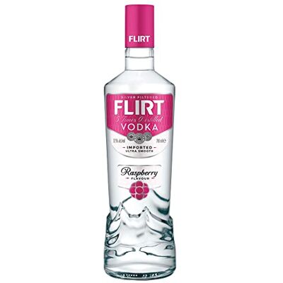 FLIRT Raspberry Flavoured Vodka 70cl, Ideal for Cocktails and Mixed Drinks, 37.5 Percent ABV FLIRT Raspberry Flavoured Vodka 70cl, Ideal for Cocktails and Mixed Drinks, 37.5 Percent ABV