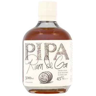 Pipa Rum de Goa 50cl Spiced Rum Aged in Portuguese Port Casks with Black Pepper, Cinnamon & Clove Goan Spirit Celebrating Indo-Portuguese Heritage & Traditional Flavours Pipa Rum de Goa 50cl Spiced Rum Aged in Portuguese Port Casks with Black Pepper, Cinnamon & Clove Goan Spirit Celebrating Indo-Portuguese Heritage & Traditional Flavours