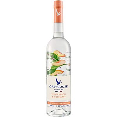 Grey Goose Essences White Peach & Rosemary, 30% ABV, 70cl / 700ml, Natural Flavoured Vodka Spirit Drink, Made with Vodka, Infused With Real Fruits & Botanical Essences Grey Goose Essences White Peach & Rosemary, 30% ABV, 70cl / 700ml, Natural Flavoured Vodka Spirit Drink, Made with Vodka, Infused With Real Fruits & Botanical Essences