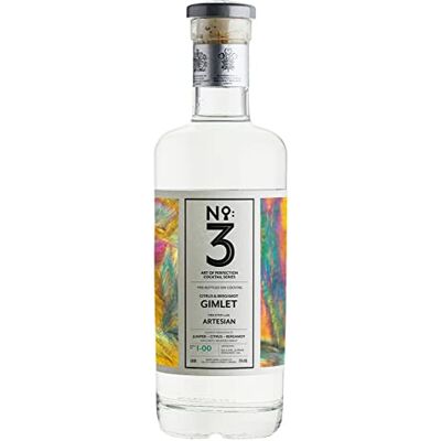 No 3 Gin No.3 Gin Gimlet Ready to Drink Cocktail, 50cl, 25% ABV Pre-Bottled Cocktail, Combines Gin with Bergamot and Citrus with the World’s Best Gin, Gin with the Key No 3 Gin No.3 Gin Gimlet Ready to Drink Cocktail, 50cl, 25% ABV Pre-Bottled Cocktail, Combines Gin with Bergamot and Citrus with the World’s Best Gin, Gin with the Key