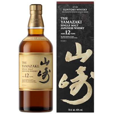 Suntory Japanese Whisky Yamazaki 12 Year Old Japanese Oak Casks Sweet Ginger, Cinnamon, Long Finish 70 cl, 43% ABV Suntory Japanese Whisky Yamazaki 12 Year Old Japanese Oak Casks Sweet Ginger, Cinnamon, Long Finish 70 cl, 43% ABV