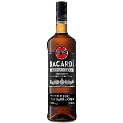 Bacardi BACARDÍ Carta Negra Superior Black Rum, 40% ABV, 70cl / 700ml, Iconic Caribbean Rum Perfect for Tropical Cocktails Bacardi BACARDÍ Carta Negra Superior Black Rum, 40% ABV, 70cl / 700ml, Iconic Caribbean Rum Perfect for Tropical Cocktails
