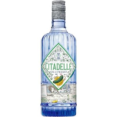 Citadelle Vive le Cornichon Dry Gin Naturally Infused Alcohol with 19 Botanicals& Pickles Les Excentriques Collection -Made in France, 43.8% ABV, 70cl Citadelle Vive le Cornichon Dry Gin Naturally Infused Alcohol with 19 Botanicals& Pickles Les Excentriques Collection -Made in France, 43.8% ABV, 70cl