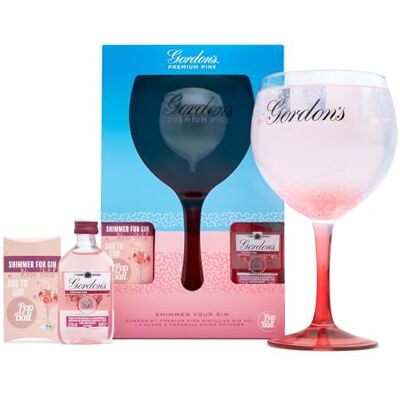 BEAMS INTERNATIONAL Gordon's Pink Gin Gift Set Official Branded Copa Glass, Popaball Rose Gold Shimmer, 5cl Gordon's Premium Pink Gin Gifts for Women Flavoured Alcohol Gifts, Birthday, 2023 Version BEAMS INTERNATIONAL Gordon's Pink Gin Gift Set Official Branded Copa Glass, Popaball Rose Gold Shimmer, 5cl Gordon's Premium Pink Gin Gifts for Women Flavoured Alcohol Gifts, Birthday, 2023 Version