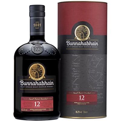 Bunnahabhain 12 Year Old Islay Single Malt Scotch Whisky, 70cl 46.3% ABV Nutty, Sweet, Unpeated Islay Whisky Islay Single Malt Whisky Bunnahabhain 12 Year Old Islay Single Malt Scotch Whisky, 70cl 46.3% ABV Nutty, Sweet, Unpeated Islay Whisky Islay Single Malt Whisky