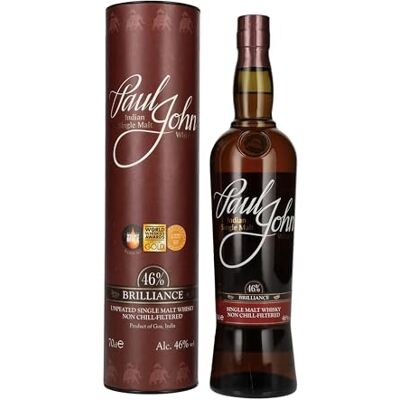 Paul John Brilliance Indian Single Malt Whisky 70 cl Paul John Brilliance Indian Single Malt Whisky 70 cl