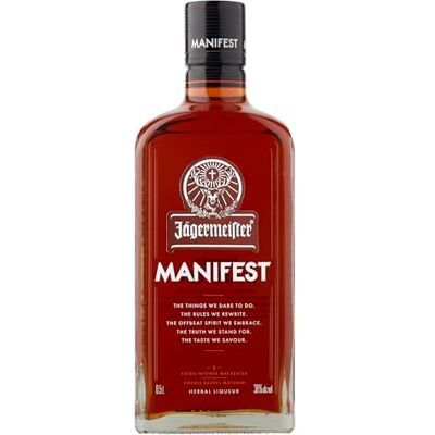 Jägermeister MANIFEST Herbal Liqueur 50cl 38% ABV Luxury German Liqueur Spirits Best Served Neat Over Ice Jägermeister MANIFEST Herbal Liqueur 50cl 38% ABV Luxury German Liqueur Spirits Best Served Neat Over Ice