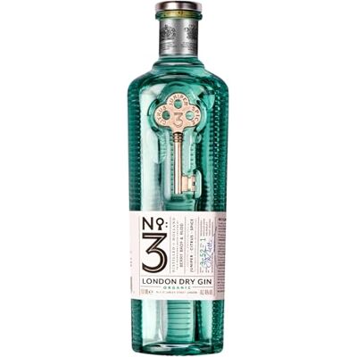 No.3 Organic London Dry Gin, Voted Best in The World 4 Times, Great For Cocktails Including Martini, Negroni, G&T & Tom Collins, Gin For All Occasions, 46% ABV, 70 cl No.3 Organic London Dry Gin, Voted Best in The World 4 Times, Great For Cocktails Including Martini, Negroni, G&T & Tom Collins, Gin For All Occasions, 46% ABV, 70 cl