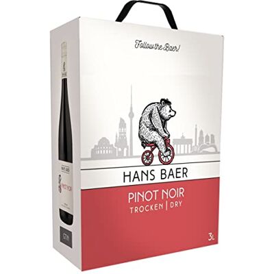 Hans Baer Pinot Noir German Red Wine Rheinhessen, Germany (1 x 3 L) Hans Baer Pinot Noir German Red Wine Rheinhessen, Germany (1 x 3 L)