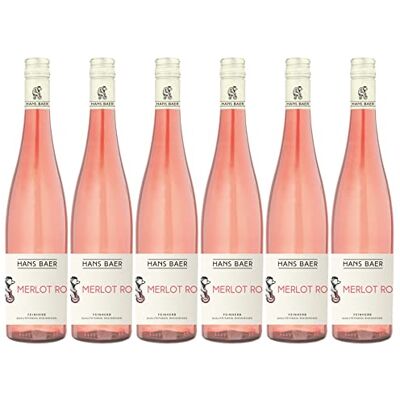 Hans Baer Merlot Rosé German rosé wine Rheinhessen, Germany (6 x 0.75 L) Hans Baer Merlot Rosé German rosé wine Rheinhessen, Germany (6 x 0.75 L)