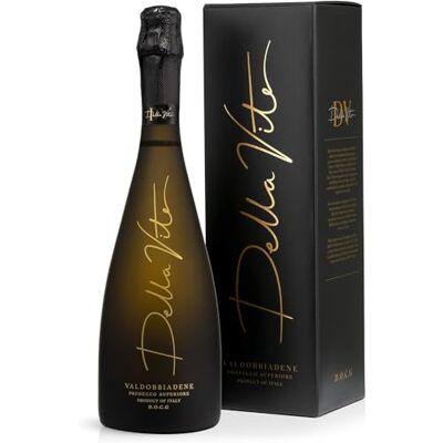 Della Vite Superiore D.O.C.G Premium Italian Prosecco Rich & Extra Dry Prosecco Wine (Single Bottle, 11.5% 750ml) Includes Gift Box Della Vite Superiore D.O.C.G Premium Italian Prosecco Rich & Extra Dry Prosecco Wine (Single Bottle, 11.5% 750ml) Includes Gift Box
