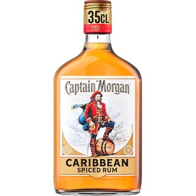 Captain Morgan Original Spiced Gold 35% vol 35cl Caribbean Rum Based Spirit Drink with Spice Vanilla Flavours & Brown Sugar Recommended for Drinks or a Spiced Rum Cocktail Captain Morgan Original Spiced Gold 35% vol 35cl Caribbean Rum Based Spirit Drink with Spice Vanilla Flavours & Brown Sugar Recommended for Drinks or a Spiced Rum Cocktail