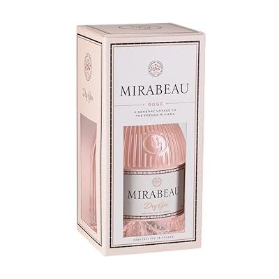 Mirabeau Dry Rose Gin with Gift Box 70cl I Crafted in the French Riviera I Made from Upcycled Grape Skins & 11 Botanicals I 43% ABV I B Corp Certified Mirabeau Dry Rose Gin with Gift Box 70cl I Crafted in the French Riviera I Made from Upcycled Grape Skins & 11 Botanicals I 43% ABV I B Corp Certified