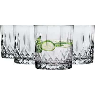 Glasmark KROSNO 1992 Glasmark Krosno Whisky Glasses Set Whiskey Rum Gin Bourbon Cocktail Glass Drinking Glasses Gift Set Birthday Gift for Men Whisky Lovers Alcohol Accessories Grey 4 x 280 ml Glasmark KROSNO 1992 Glasmark Krosno Whisky Glasses Set Whiskey Rum Gin Bourbon Cocktail Glass Drinking Glasses Gift Set Birthday Gift for Men Whisky Lovers Alcohol Accessories Grey 4 x 280 ml
