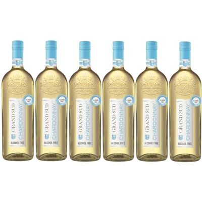 Grand Sud Alcohol Free White Wine, fresh and creamy Chardonnay (6 x 1 L) Grand Sud Alcohol Free White Wine, fresh and creamy Chardonnay (6 x 1 L)