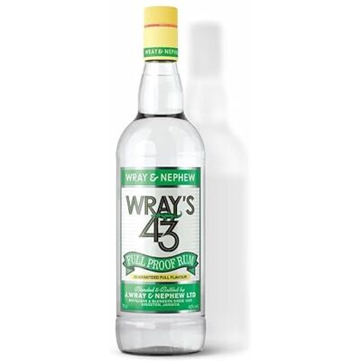 Wray & Nephew Wray’s 43 70cl, 43% vol – White Full proof Jamaica Rum Wray & Nephew Wray’s 43 70cl, 43% vol – White Full proof Jamaica Rum