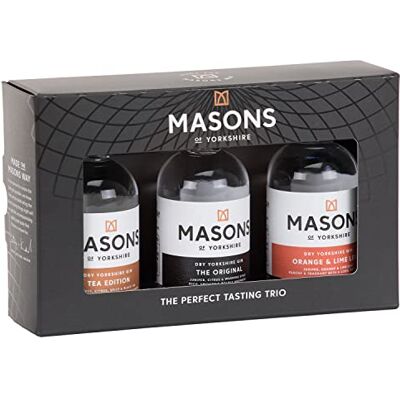 Masons Of Yorkshire Masons Gin Gift Set 3 x 5cl Masons Of Yorkshire Masons Gin Gift Set 3 x 5cl