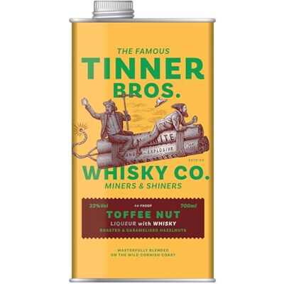 TINNER BROS Toffee Nut Whisky Liqueur 22% abv 70cl TINNER BROS Toffee Nut Whisky Liqueur 22% abv 70cl